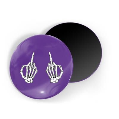 Funny Skeleton Bones Middle Finger Hands Magnet