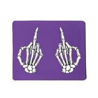 Funny Skeleton Bones Middle Finger Hands Mousepad