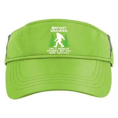 Funny Sasquatch Bigfoot Fathers Day Bigfoot Grandpa Adult Drive Performance Visor