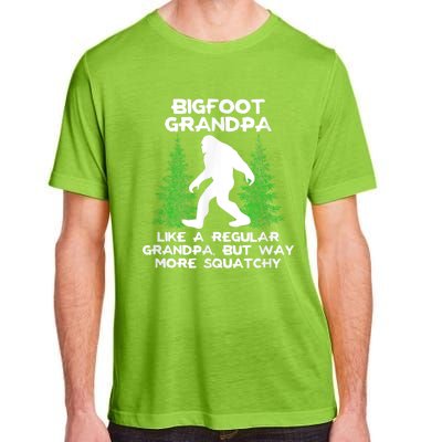 Funny Sasquatch Bigfoot Fathers Day Bigfoot Grandpa Adult ChromaSoft Performance T-Shirt