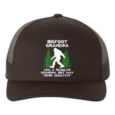 Funny Sasquatch Bigfoot Fathers Day Bigfoot Grandpa Yupoong Adult 5-Panel Trucker Hat