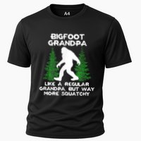 Funny Sasquatch Bigfoot Fathers Day Bigfoot Grandpa Cooling Performance Crew T-Shirt