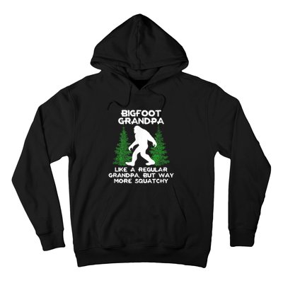 Funny Sasquatch Bigfoot Fathers Day Bigfoot Grandpa Hoodie