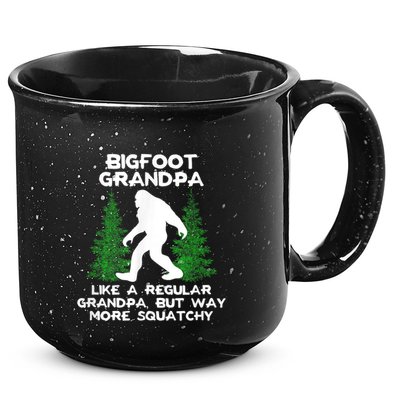 Funny Sasquatch Bigfoot Fathers Day Bigfoot Grandpa 15oz Campfire Ceramic Mug
