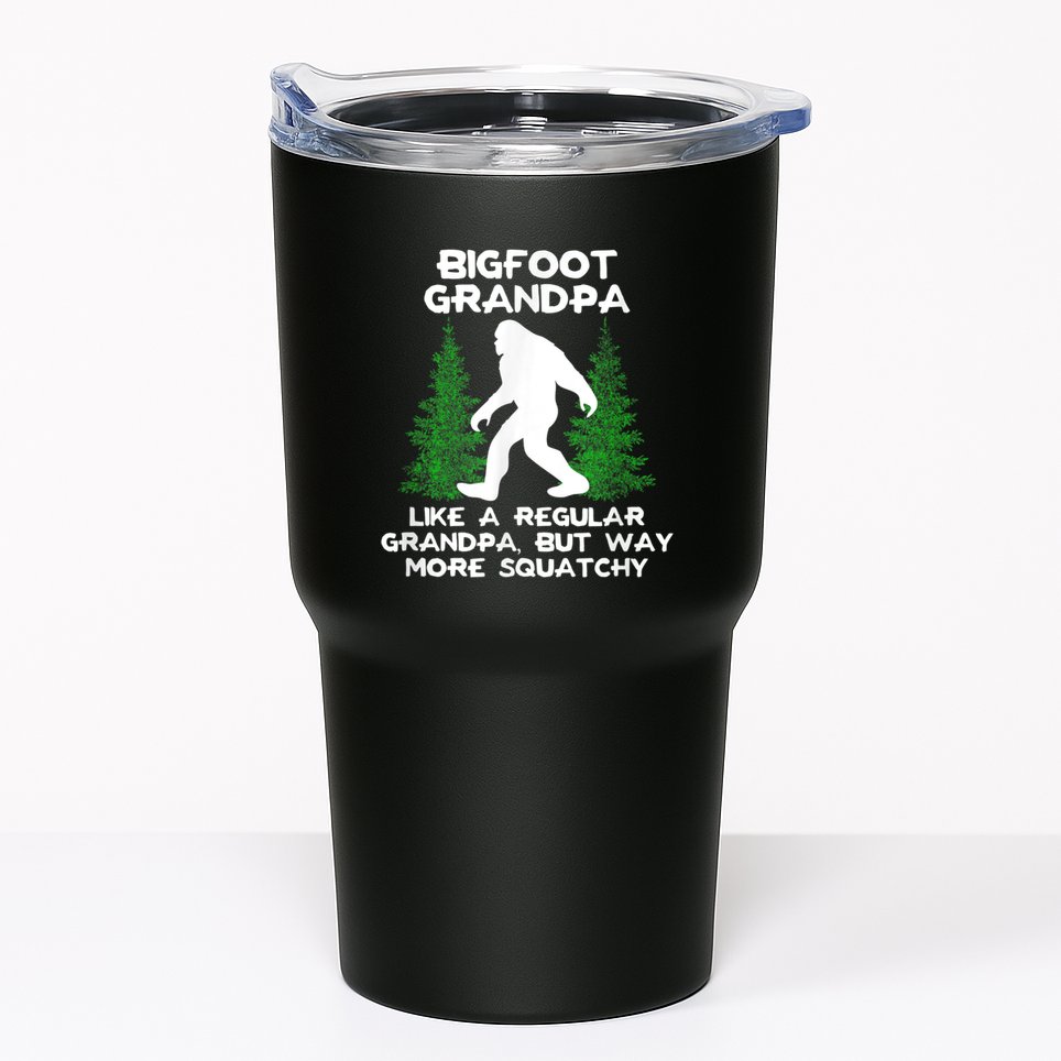 Funny Sasquatch Bigfoot Fathers Day Bigfoot Grandpa Tumbler