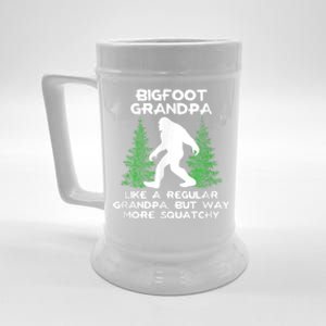 Funny Sasquatch Bigfoot Fathers Day Bigfoot Grandpa Beer Stein