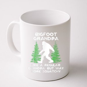 Funny Sasquatch Bigfoot Fathers Day Bigfoot Grandpa Coffee Mug