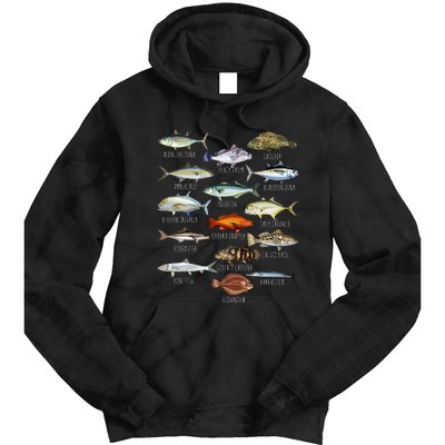 Fish Species Biology Types Of Saltwater Fish Fishing Tie Dye Hoodie