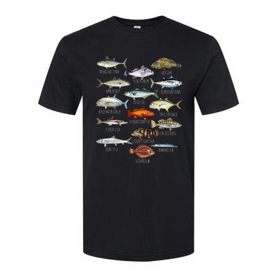 Fish Species Biology Types Of Saltwater Fish Fishing Softstyle CVC T-Shirt