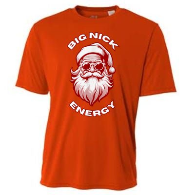 Funny Santa Big Nick Energy Christmas Gift Cooling Performance Crew T-Shirt