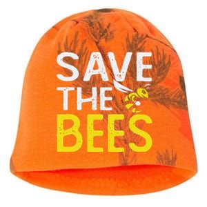 funny Save Bees Beekeeper Bee Keeping Honey Kati - Camo Knit Beanie