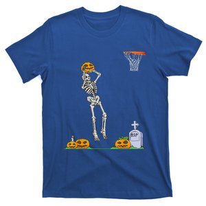 Funny Skeleton Basketball Halloween Pumpkin T-Shirt