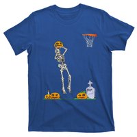 Funny Skeleton Basketball Halloween Pumpkin T-Shirt