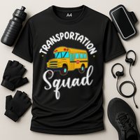 Funny School Bus Driver Back To School Transportation Squad Cooling Performance Crew T-Shirt