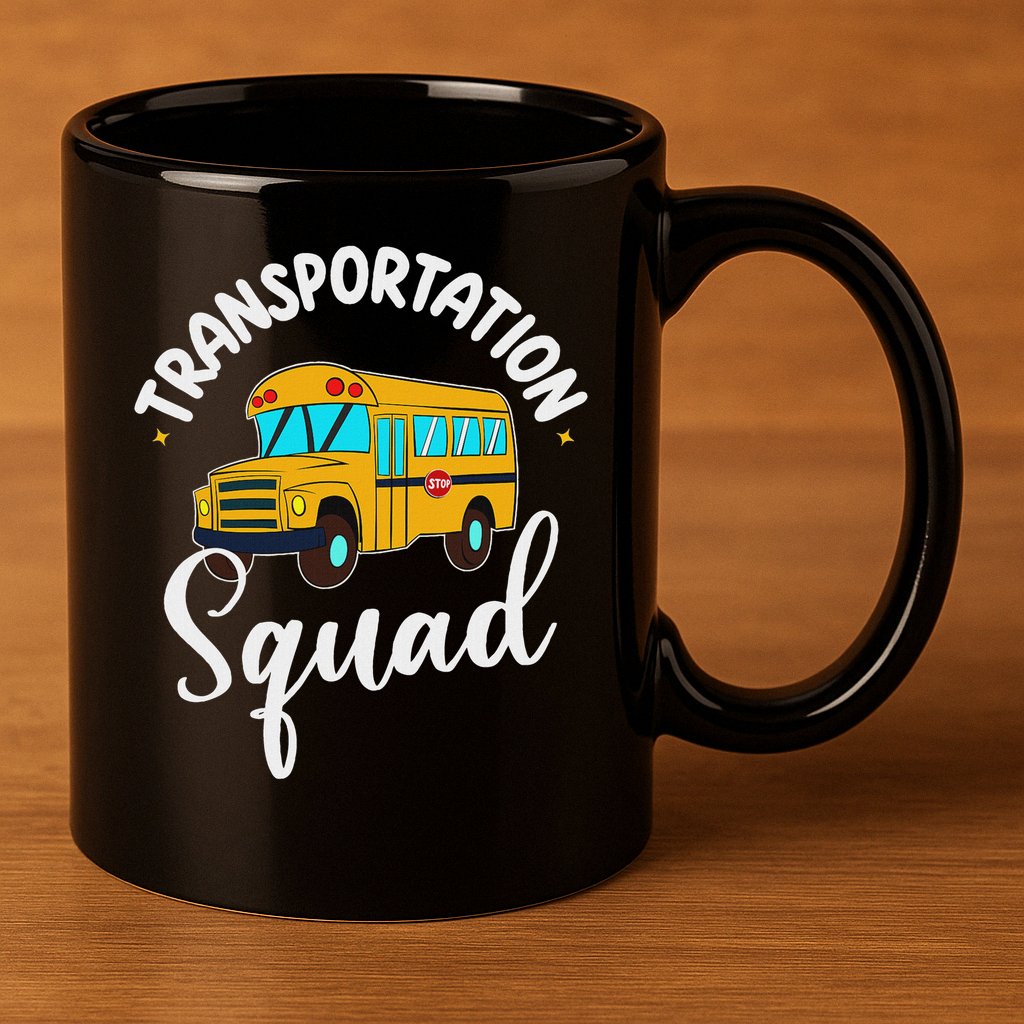 Funny School Bus Driver Back To School Transportation Squad 11oz C Handle Ceramic Mug