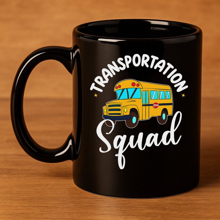 Funny School Bus Driver Back To School Transportation Squad 11oz C Handle Ceramic Mug