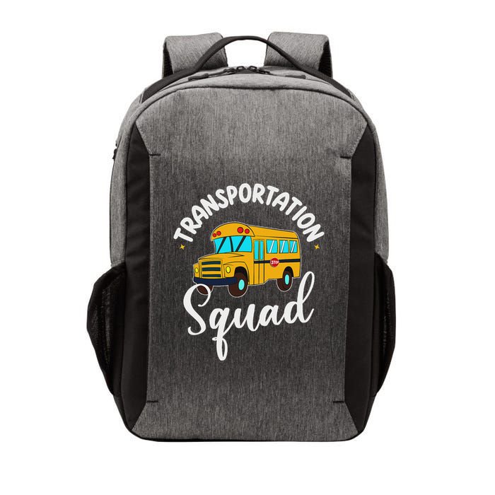 Funny School Bus Driver Back To School Transportation Squad Vector Backpack