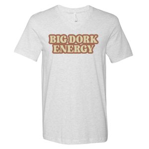 Funny Saying Big Dork Energy 70s Retro Style V-Neck T-Shirt