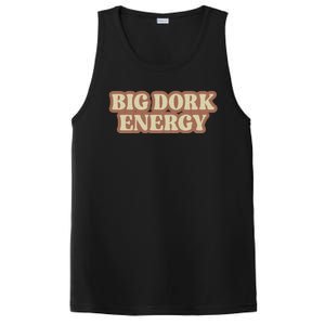 Funny Saying Big Dork Energy 70s Retro Style PosiCharge Competitor Tank