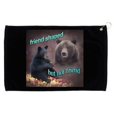 Friend Shaped But Not Friend Bear Grommeted Golf Towel