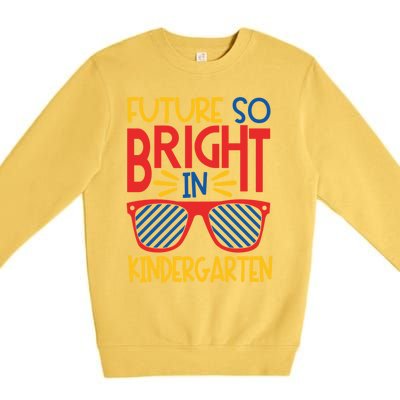 Future So Bright In Kindergarten Sunglasses And Teacher Gift Premium Crewneck Sweatshirt