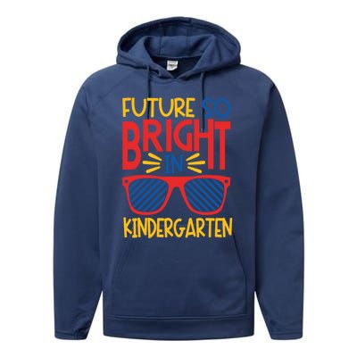 Future So Bright In Kindergarten Sunglasses And Teacher Gift Performance Fleece Hoodie