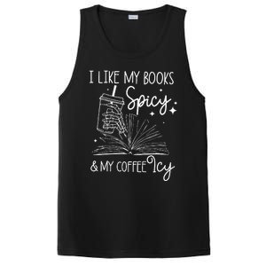 Funny Spicy Books I Like My Books Spicy And My Coffee Icy PosiCharge Competitor Tank