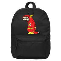 Flash Sloth Cool Nerd Gift For Him 16 in Basic Backpack