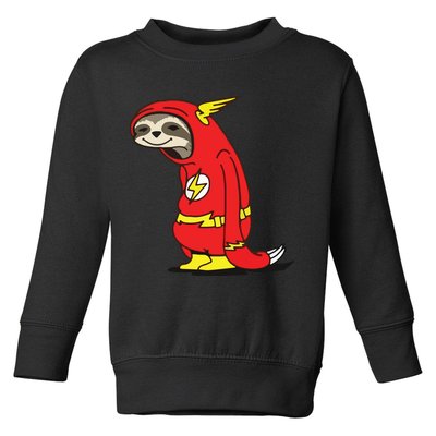 Flash Sloth Cool Nerd Gift For Him Toddler Sweatshirt