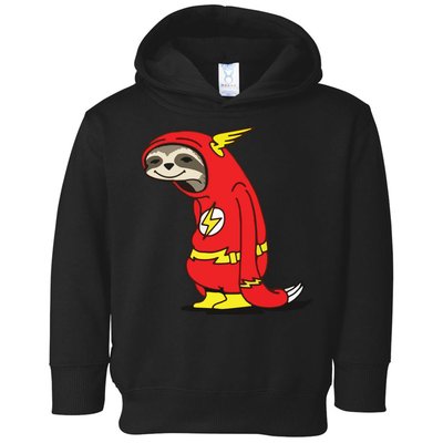 Flash Sloth Cool Nerd Gift For Him Toddler Hoodie