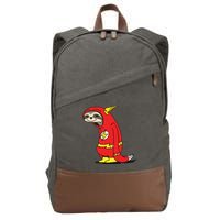 Flash Sloth Cool Nerd Gift For Him Cotton Canvas Backpack