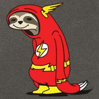 Flash Sloth Cool Nerd Gift For Him Cotton Canvas Backpack