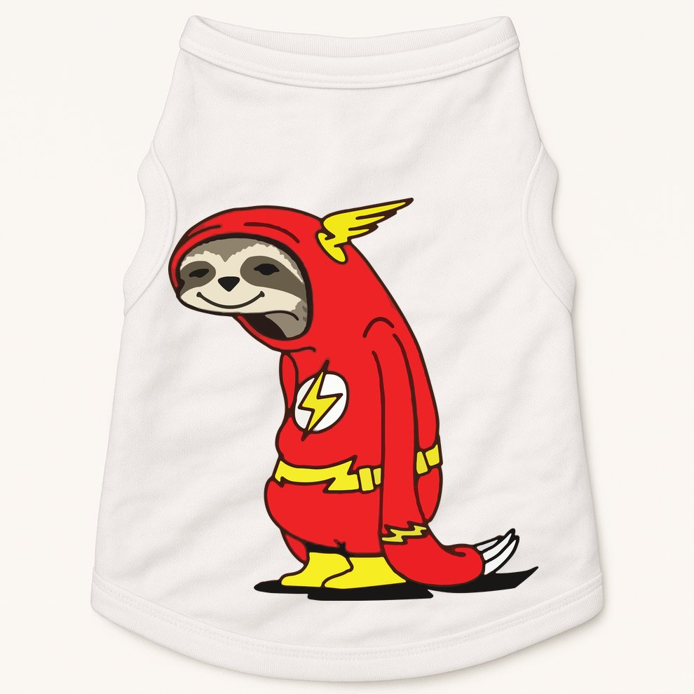 Flash Sloth Cool Nerd Gift For Him Doggie Tank