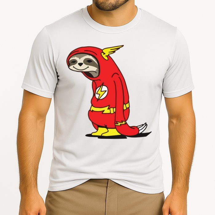 Flash Sloth Cool Nerd Gift For Him Performance Shirt