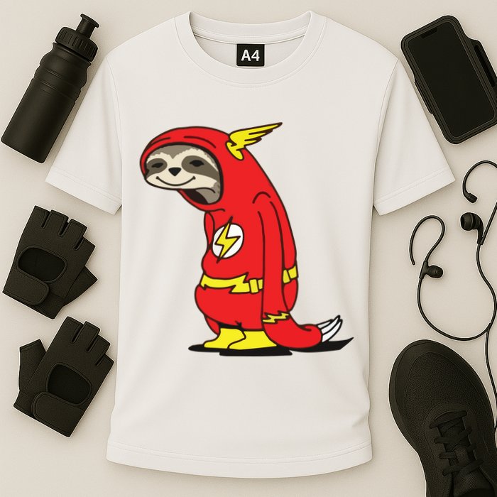 Flash Sloth Cool Nerd Gift For Him Performance Shirt