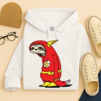 Flash Sloth Cool Nerd Gift For Him Hoodie