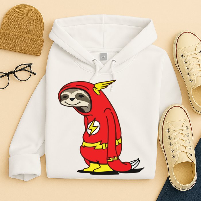 Flash Sloth Cool Nerd Gift For Him Hoodie