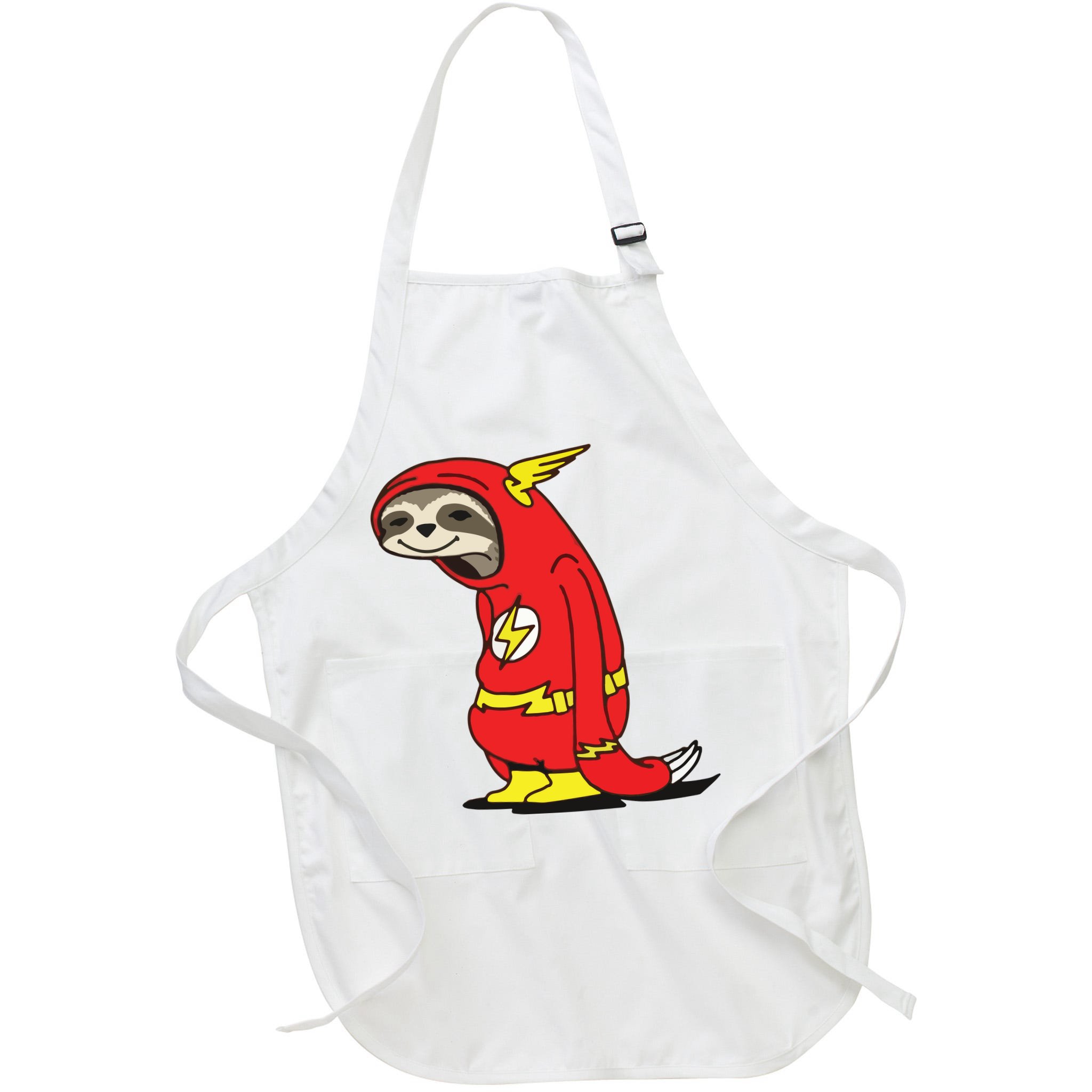 Flash Sloth Cool Nerd Gift For Him Apron