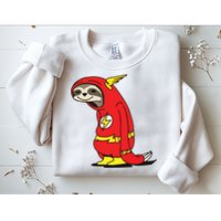 Flash Sloth Cool Nerd Gift For Him Sweatshirt