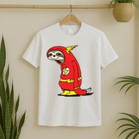 Flash Sloth Cool Nerd Gift For Him T-Shirt