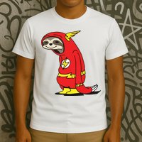 Flash Sloth Cool Nerd Gift For Him T-Shirt