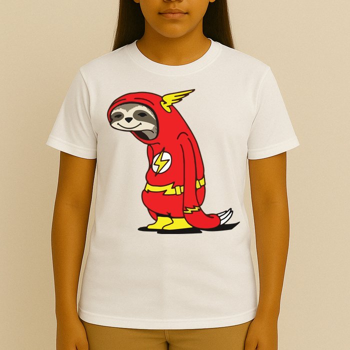 Flash Sloth Cool Nerd Gift For Him T-Shirt