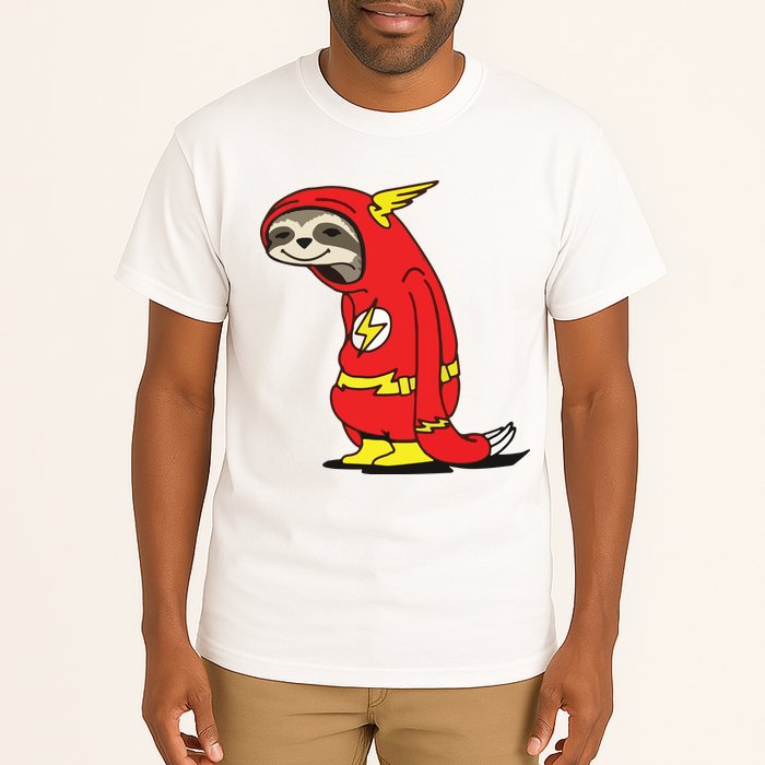 Flash Sloth Cool Nerd Gift For Him Tall T-Shirt