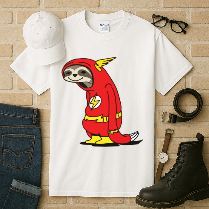Flash Sloth Cool Nerd Gift For Him Tall T-Shirt