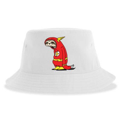 Flash Sloth Cool Nerd Gift For Him Sustainable Bucket Hat