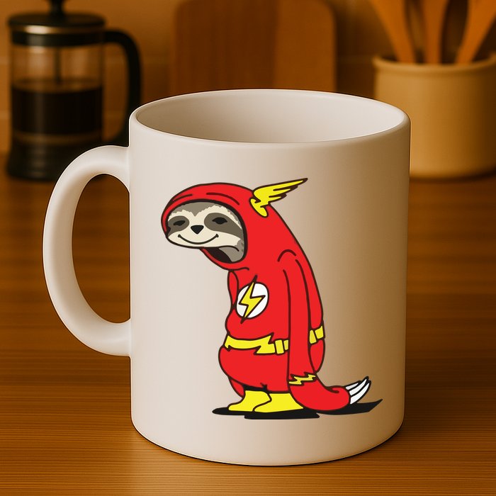 Flash Sloth Cool Nerd Gift For Him Mug
