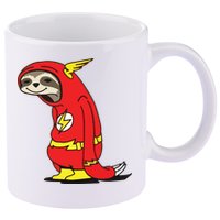 Flash Sloth Cool Nerd Gift For Him 11oz C Handle Ceramic Mug