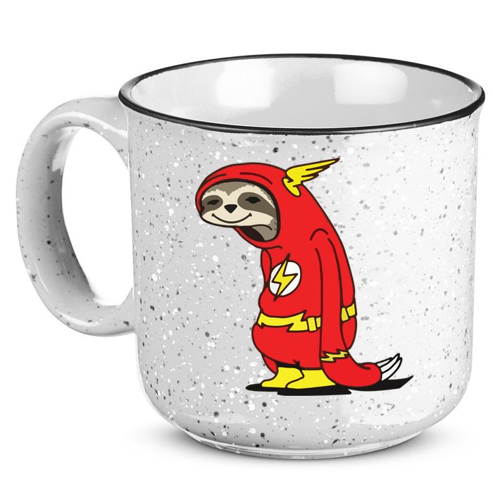 Flash Sloth Cool Nerd Gift For Him 15oz Campfire Ceramic Mug