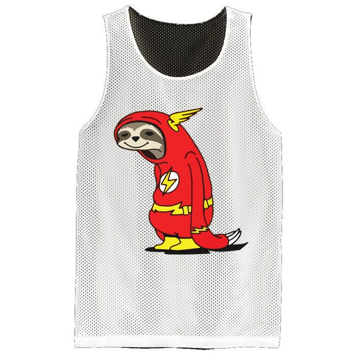 Flash Sloth Cool Nerd Gift For Him Mesh Reversible Basketball Jersey Tank