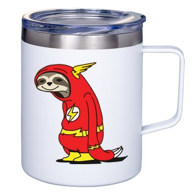 Flash Sloth Cool Nerd Gift For Him 12oz Stainless Steel Coffee Mug